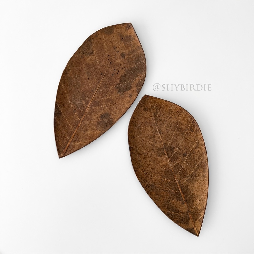 NEW Natural Autumn Leaf Appliqué Decor Palettes